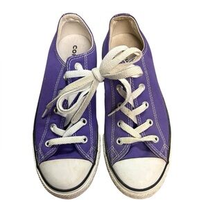 Girls Converse Purple Canvas Sneakers